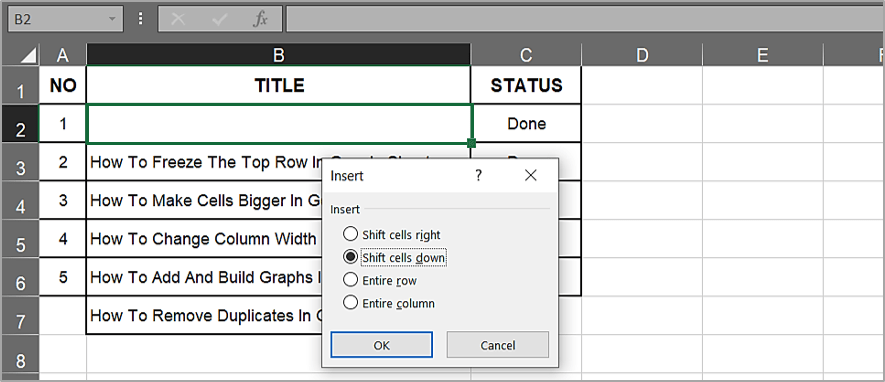 make a row into a column in excel for mac